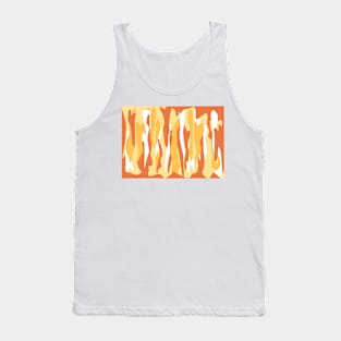 Abstract Dessert Tones Inspired Organic Flow Tank Top